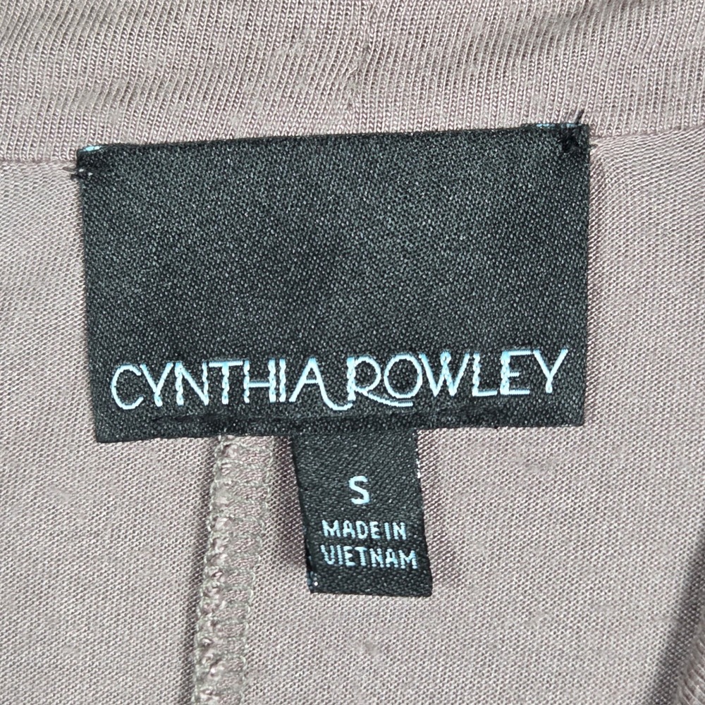 Cynthia Rowley Draped Shirt V Neck Womens S 1/4 Sleeve Career Preppy Casual - Picture 4 of 6
